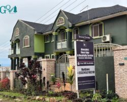 Exterior building entrance of GQ Luxury Hills Apartments