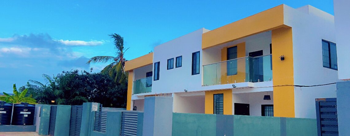 Exterior building of Divine Space Tse Addo apartments