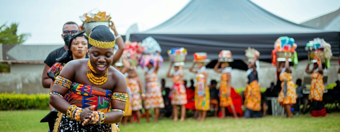 a group of people in traditional dress